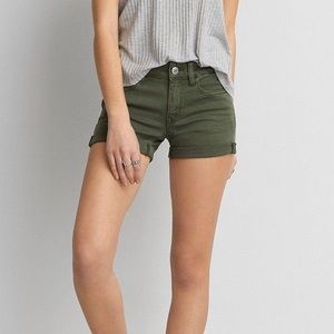 American Eagle Midi Twill Shorts